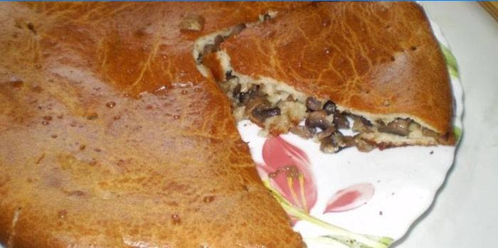 Lukket champignon pie
