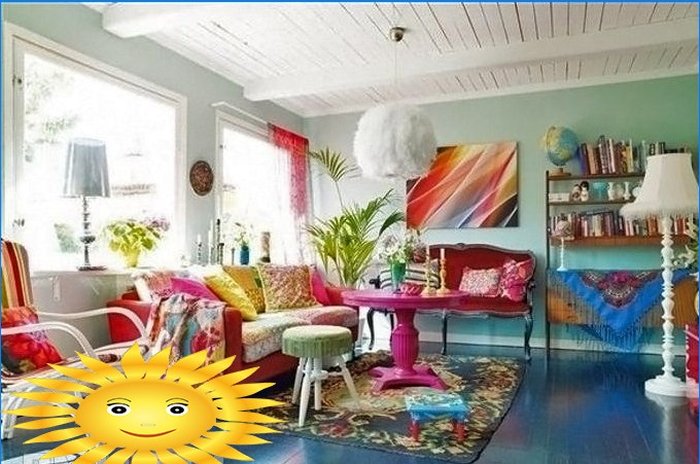 Bohemsk boho interiør
