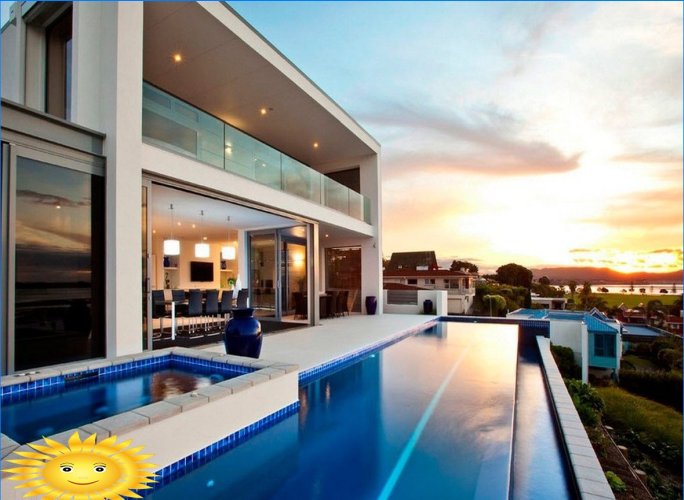 Infinity pools: funktioner og fotoeksempler