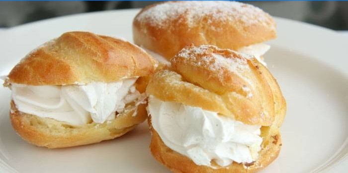 Proteinkrem Profiteroles