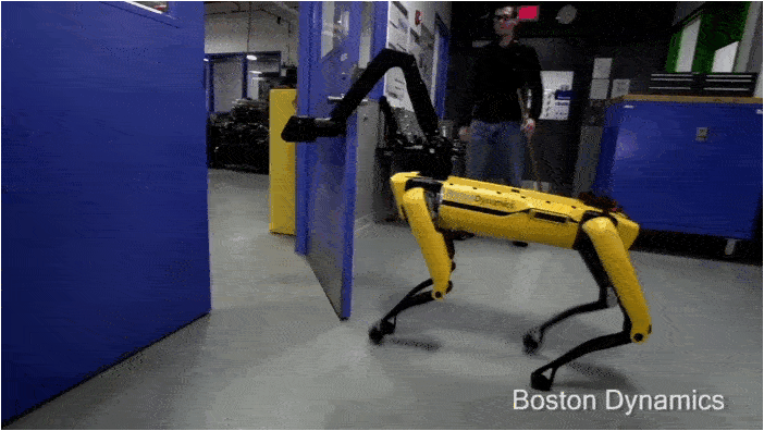 Boston Dynamics spotmini åbner døren