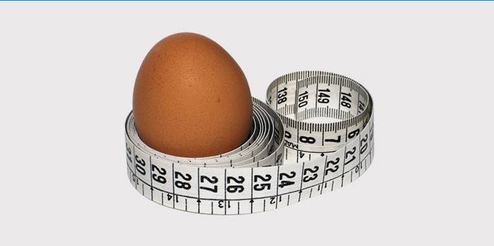 Ægg og målebånd
