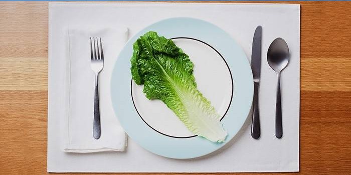 Salat på en tallerken