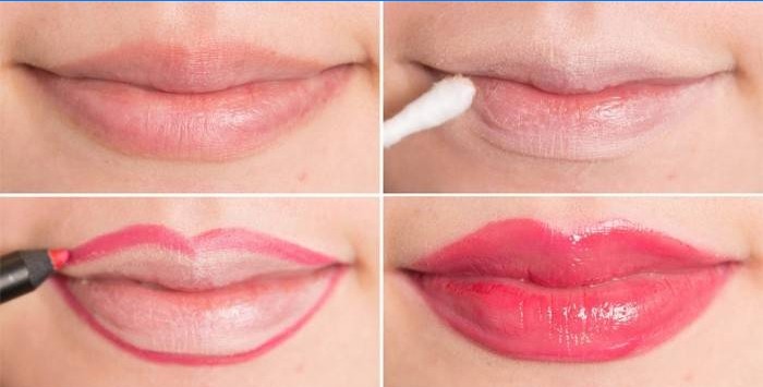 Hvordan man laver makeup til visuel læbeforstørrelse