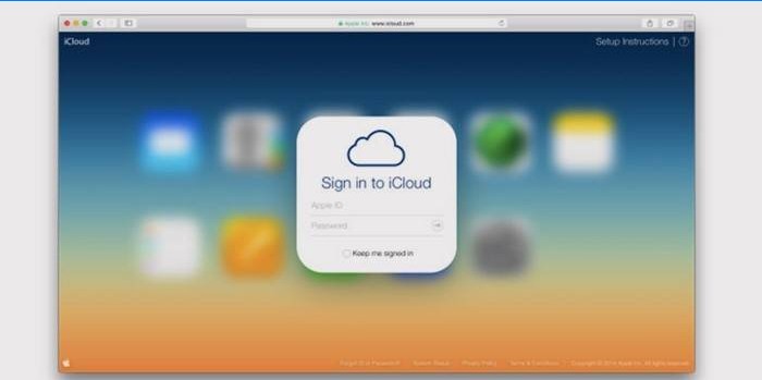 Log ind på iCloud