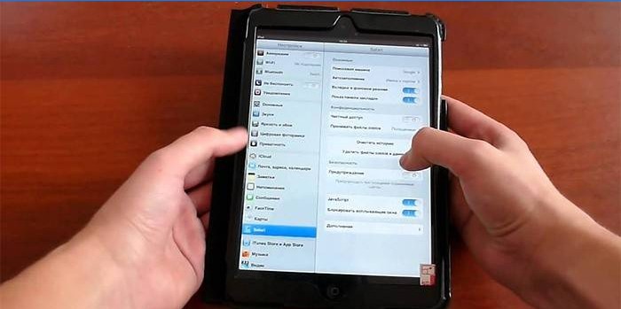 Skift dine browserindstillinger på din tablet