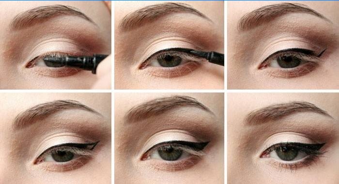 Pil flydende eyeliner