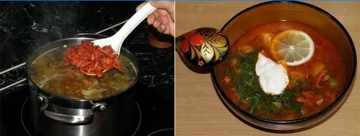 Solyanka - stor og velsmagende suppe