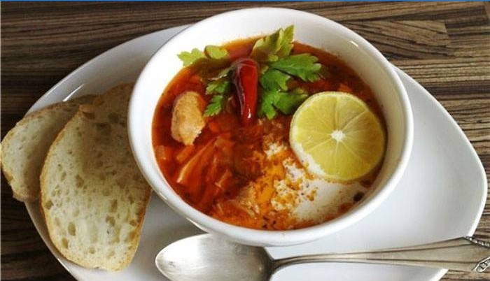 Georgisk suppe - krydret version af hodgepodge