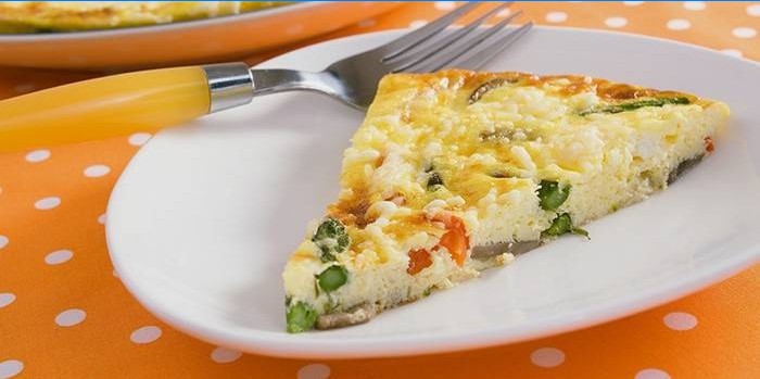 Grønsagsomelet med ost
