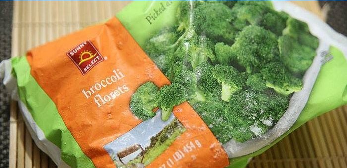 Pakke med frosne broccoli