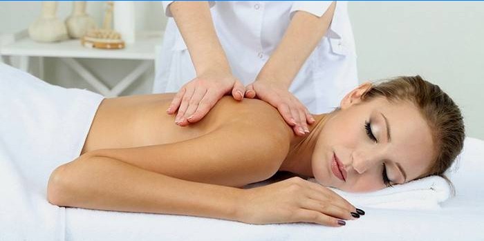 Lymfemassage i ryggen