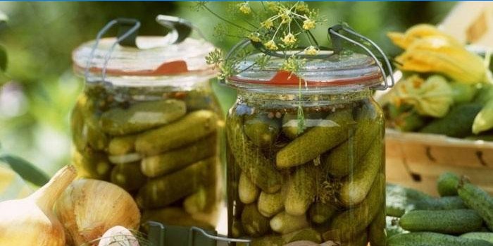 Pickles i en krukke