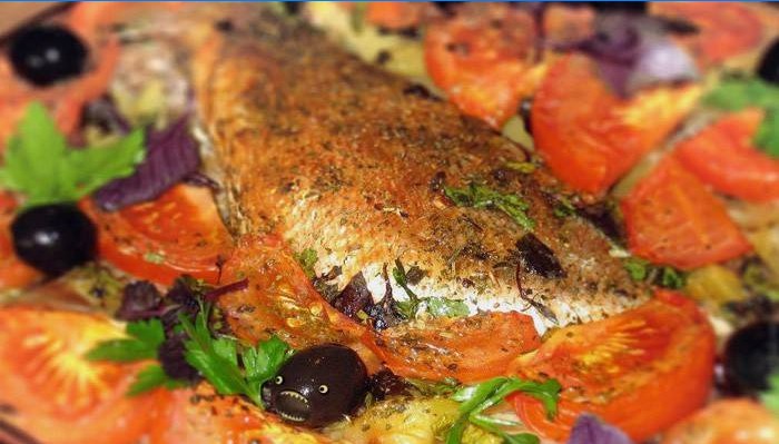 Bagt filet med creme fraiche