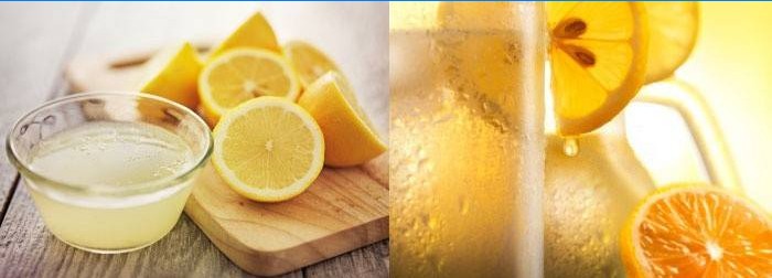 Vand med citron