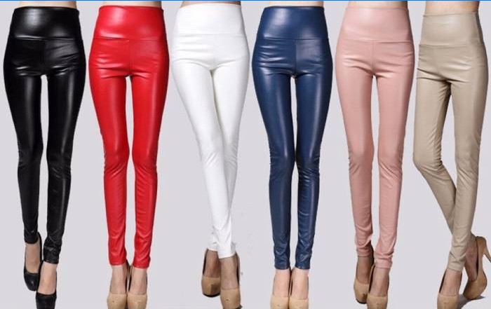 Kunstlæder leggings