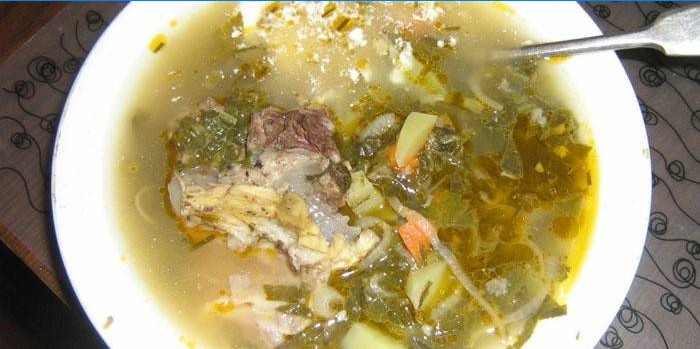 Sorrel kyllingsuppe