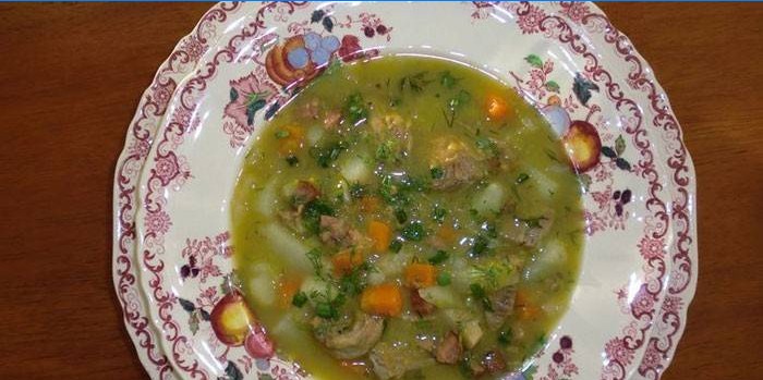 Oksekød suppe linsesuppe