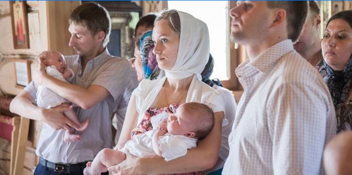 Riten om dåb i en ortodoks kirke