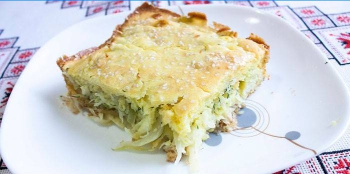 Skive af diet Jellied Cabbage Pie