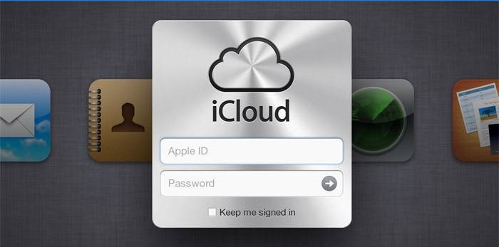 ICloud-loginvindue