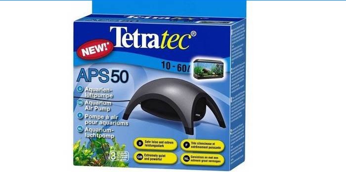 Tetra APS 50 kompressor til akvarium i en pakke