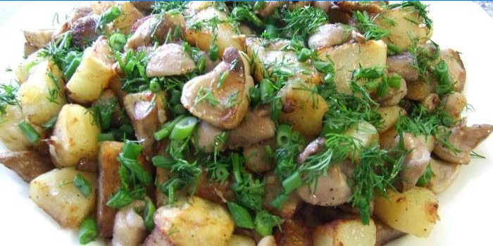 Stegt kartofler med smør