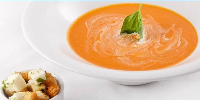 Græskar grønsagscreme suppe