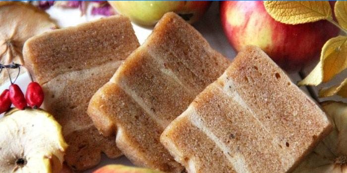 Skivet hjemmelavet Apple Marshmallows