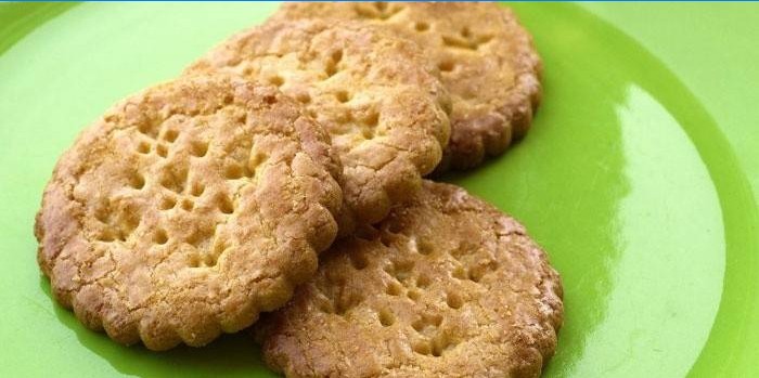 Shortbread cookies på en tallerken