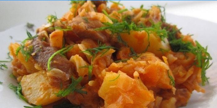 Kartoffel, kål og svinekød