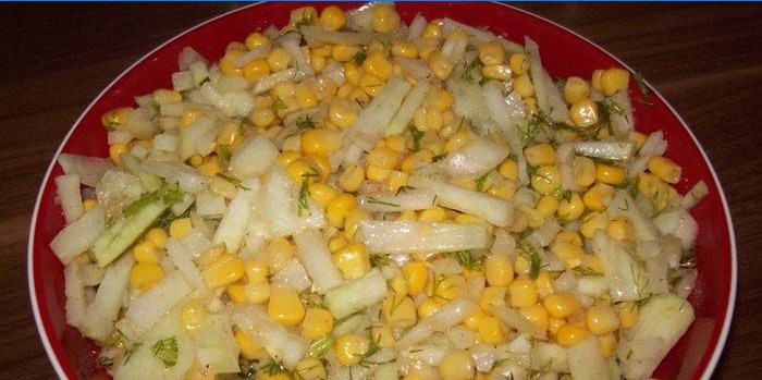 Majs salat med kål