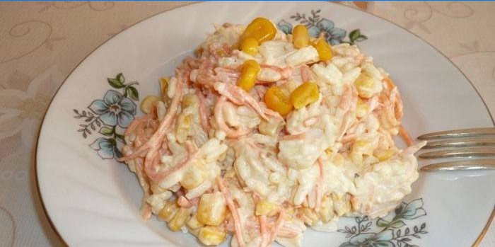 Kyllingekød ris salat