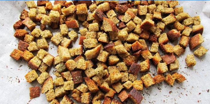 Rusk på en bageplade