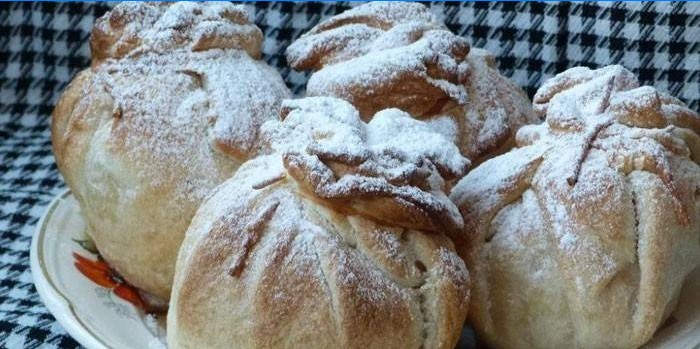 Æbler i en "pose" med butterdej