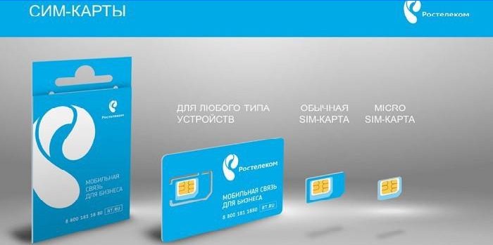 Rostelecom SIM-kort til forskellige enheder