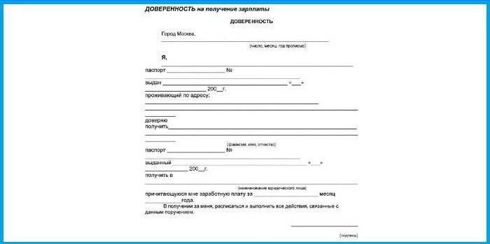 Fullmagt form