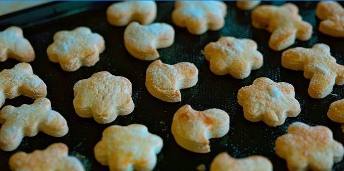 Krøllet på en bageplade