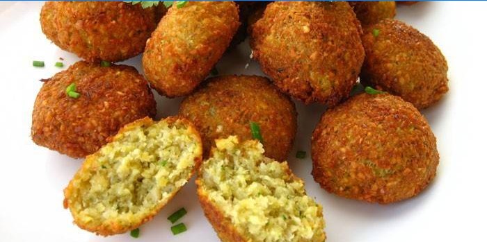 Stegt ærtefalafels