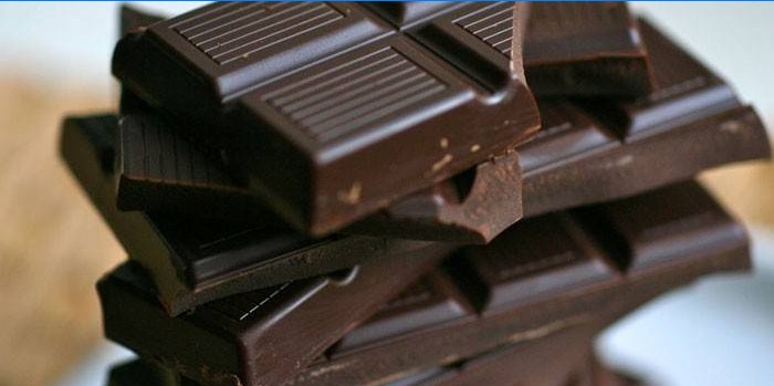 Bars of Dark Chocolate