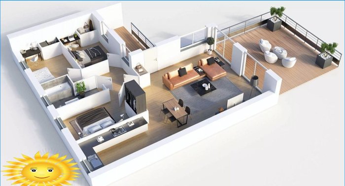 Visualisering af huslayout FloorPlan 3D