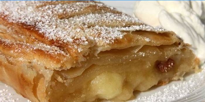 Tysk version af æblestrudel