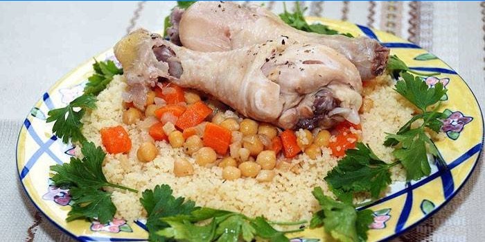 Couscous med kyllingeben