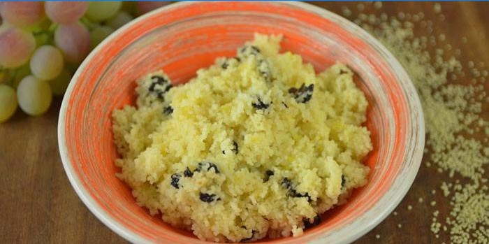 Couscous med rosiner