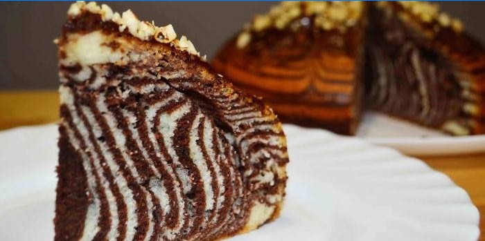 Sur creme zebra pie