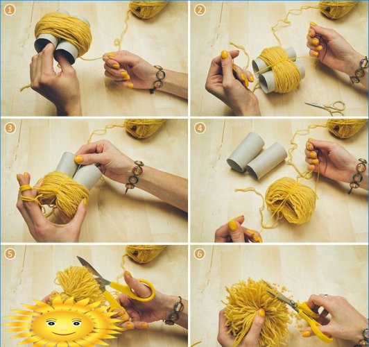 DIY garnpompom