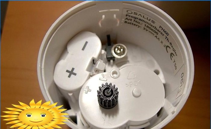 Elektronisk termohoved servo