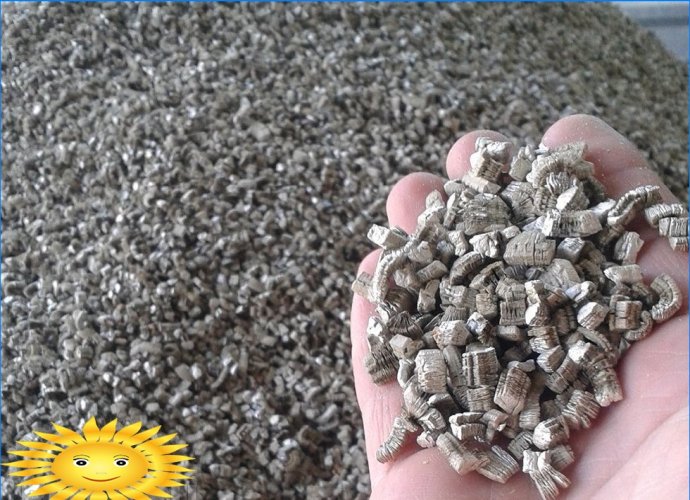 Vermiculite - materielle karakteristika, omfang