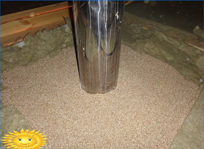 Isolering af skorstensrør med vermiculite