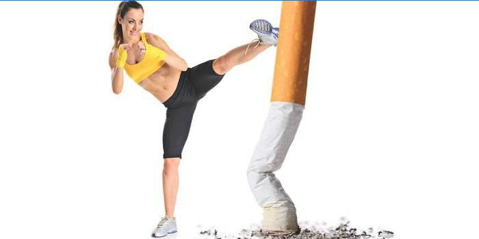 Pige og cigaret